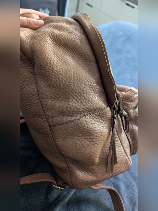 Madewell Lorimer Leather Backpack – Pecan Brown Pebbled Leather main image 9